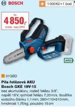 DEK Bosch Pila řetězová AKU Bosch GKE 18V-15 nabídka