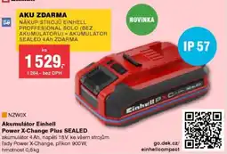 DEK Einhell Akumulátor Power X-Change Plus Sealed nabídka