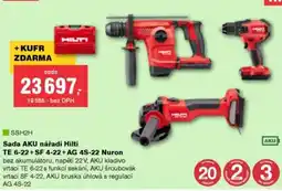 DEK Hilti sada AKU nářadí TE 6-22+SF 4-22+AG 4S-22 Nuron nabídka