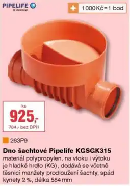 DEK Pipelife Dno šachтовé KGSGK315 nabídka