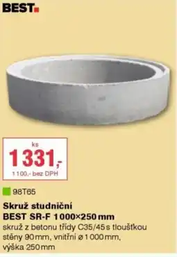 DEK Best skruž studniční Best SR-F 1000×250 mm nabídka