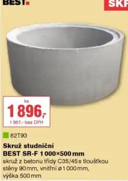 DEK Best skruž studniční best sr-f 1000x500 mm nabídka