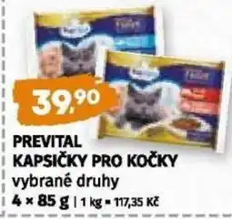 Coop Prevital kapsičky pro kočky vybrané druhy nabídka