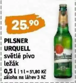 Coop Pilsner Urquell světlé pivo ležák nabídka