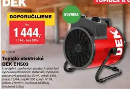DEK DEK topidlo elektrické EH503 nabídka