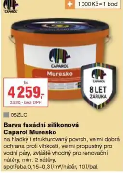 DEK Barva fasádní silikonová Caparol Muresko nabídka