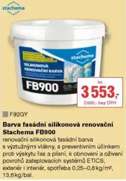 DEK Barva fasádní silikonová renovační Stachema FB900 nabídka