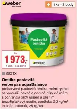 DEK Omítka pastovitá weberpas aquaBalance nabídka