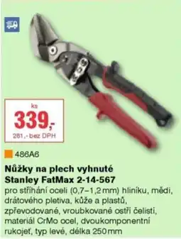 DEK Stanley Nůžky na plech vyhnuté nabídka