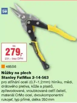 DEK Stanley Nůžky na plech 2-14-563 nabídka