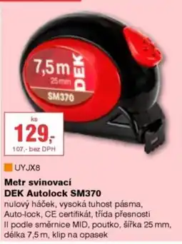 DEK DEK Metr svinovací Autolock SM370 nabídka