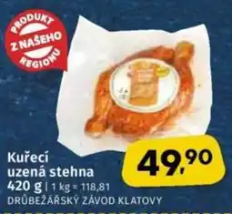 Coop Drůbežářský závod klatovy kuřecí uzená stehna nabídka