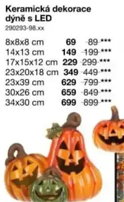 Sconto Keramická dekorace dýně s LED nabídka
