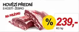 ZEMAN Hovězí přední s kostí - žebro nabídka