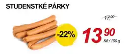 ZEMAN Studenstké párky nabídka