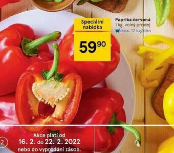 Tesco Paprika červená nabídka