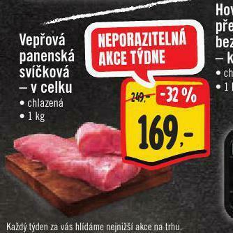Jip Vepřová panenská svíčková nabídka