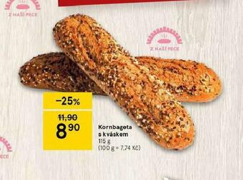 Tesco Kornbageta s kváskem nabídka
