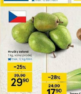 Tesco Hrušky zelené nabídka