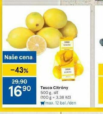 Tesco Citrony nabídka