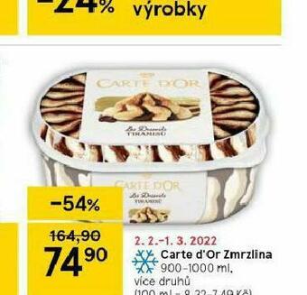 Tesco Zmrzlina carte d´or nabídka