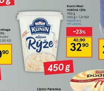 Tesco Kunín maxi mléčná rýže nabídka