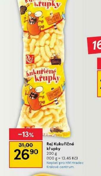 Tesco Rej kukuřičné křupky nabídka