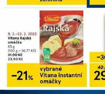 Tesco Vitana rajská omáčka nabídka