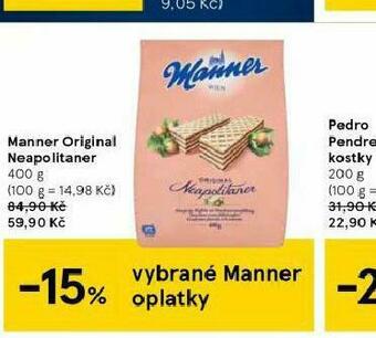 Tesco Manner original neapolitaner nabídka