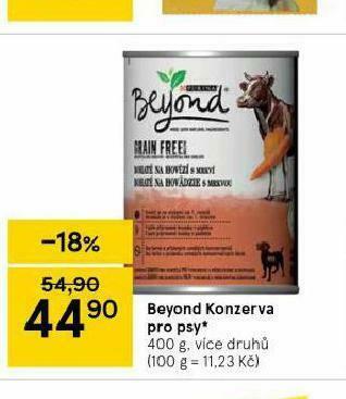 Tesco Beyond konzerva pro psy nabídka