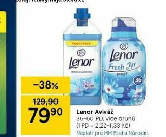 Tesco Lenor aviváž nabídka