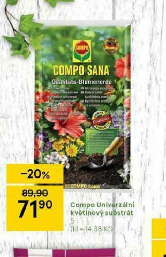 Tesco Compo univerzální květinový substrát nabídka