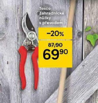Tesco Zahradnické nůžky s převodem nabídka
