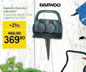 Tesco Daewoo zásuvka zahradní nabídka