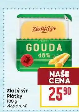 Billa Zlatý sýr Plátky nabídka
