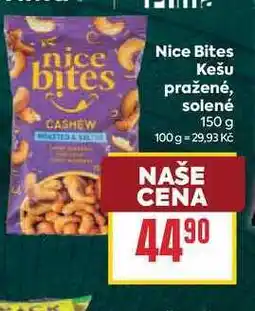 Billa Nice Bites Kešu pražené, solené nabídka