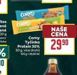 Billa CORNY Tyčinka Protein 30% nabídka