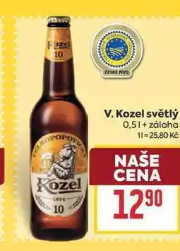 Billa V. Kozel světlý nabídka