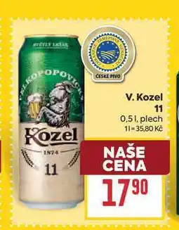 Billa V. Kozel 11 0,51, plech nabídka
