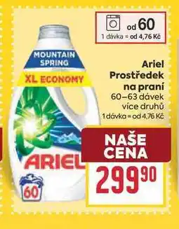 Billa Ariel Prostředek na praní 60-63 dávek nabídka