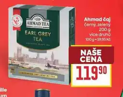 Billa Ahmad čaj černý, zelený nabídka