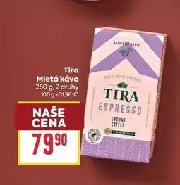 Billa Tira Mletá káva nabídka