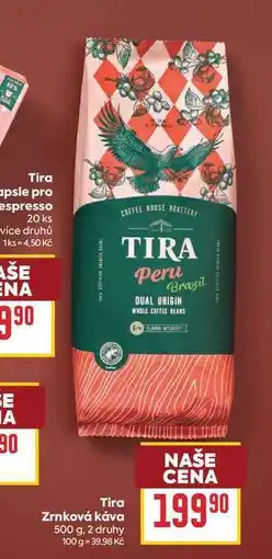 Billa Tira Zrnková káva nabídka