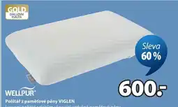JYSK WELLPUR Polštář z paměťové pěny VIGLEN nabídka