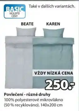 JYSK Povlečení - různé druhy nabídka