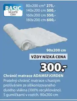 JYSK Chránič matrace ADAMSFJORDEN nabídka