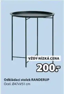JYSK ODKLÁDACÍ STOLEK RANDERUP nabídka