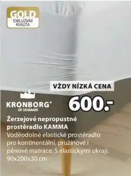 JYSK Žerzejové nepropustné prostěradlo KAMMA nabídka