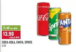 Ratio COCA-COLA, FANTA, SPRITE, 0,331 nabídka