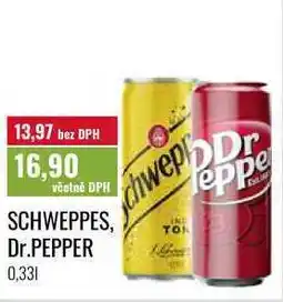 Ratio SCHWEPPES, Dr.PEPPER, 0,331 nabídka